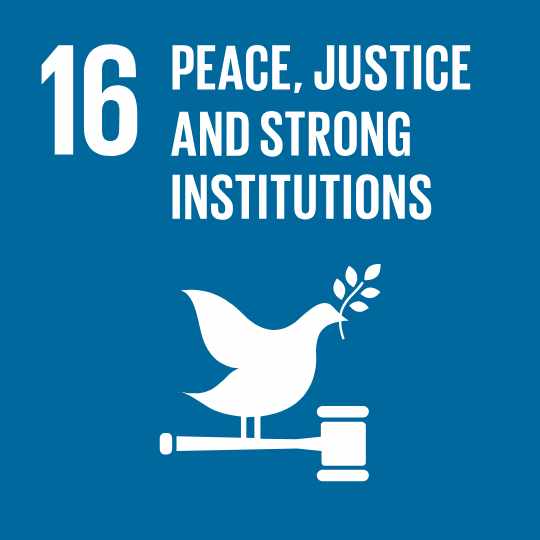 SDG 16 Peace, Justice, a& Strong Institutions