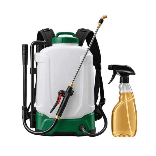 Agricultural backpack and handheld foliar sprayers