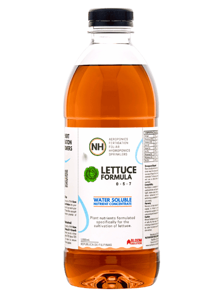 NutriHydro NH Lettuce Formula Part B one liter bottle