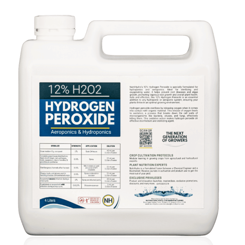 NH Hydrogen Peroxide 12% 4 liter canister